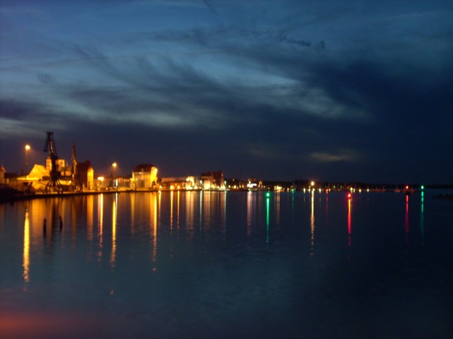 Stralsund bei Nacht